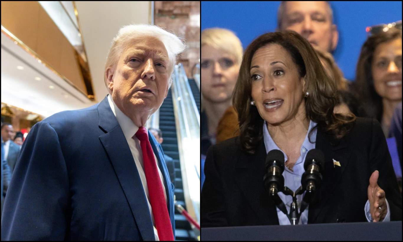 Najnowszy sondaż z USA. Donald Trump z niewielką przewagą nad Kamalą Harris Najnowszy sondaż z USA. Donald Trump z niewielką przewagą nad Kamalą Harris