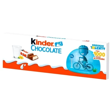 Kinder Chocolate Batonik z mlecznej czekolady z nadzieniem mlecznym 150 g (12 sztuk) - 0