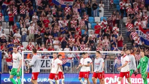 Piłkarze reprezentacji Polski po meczu z Chorwacją