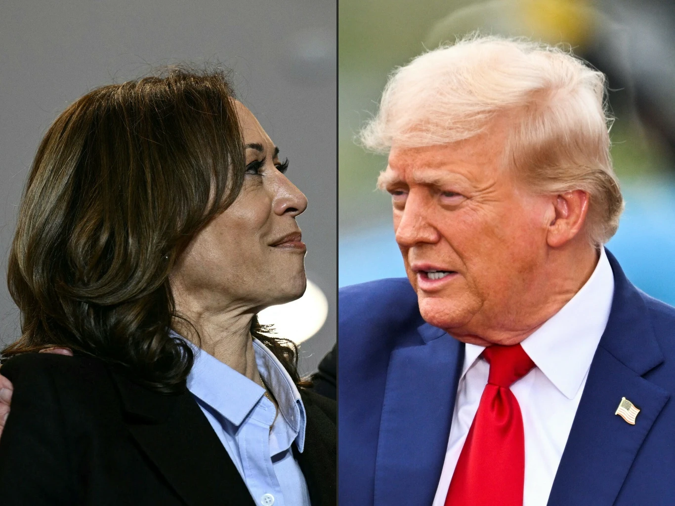 Kamala Harris i Donald Trump twarzą w twarz. Godziny pozostały do ich pierwszego pojedynku Kamala Harris i Donald Trump twarzą w twarz. Godziny pozostały do ich pierwszego pojedynku