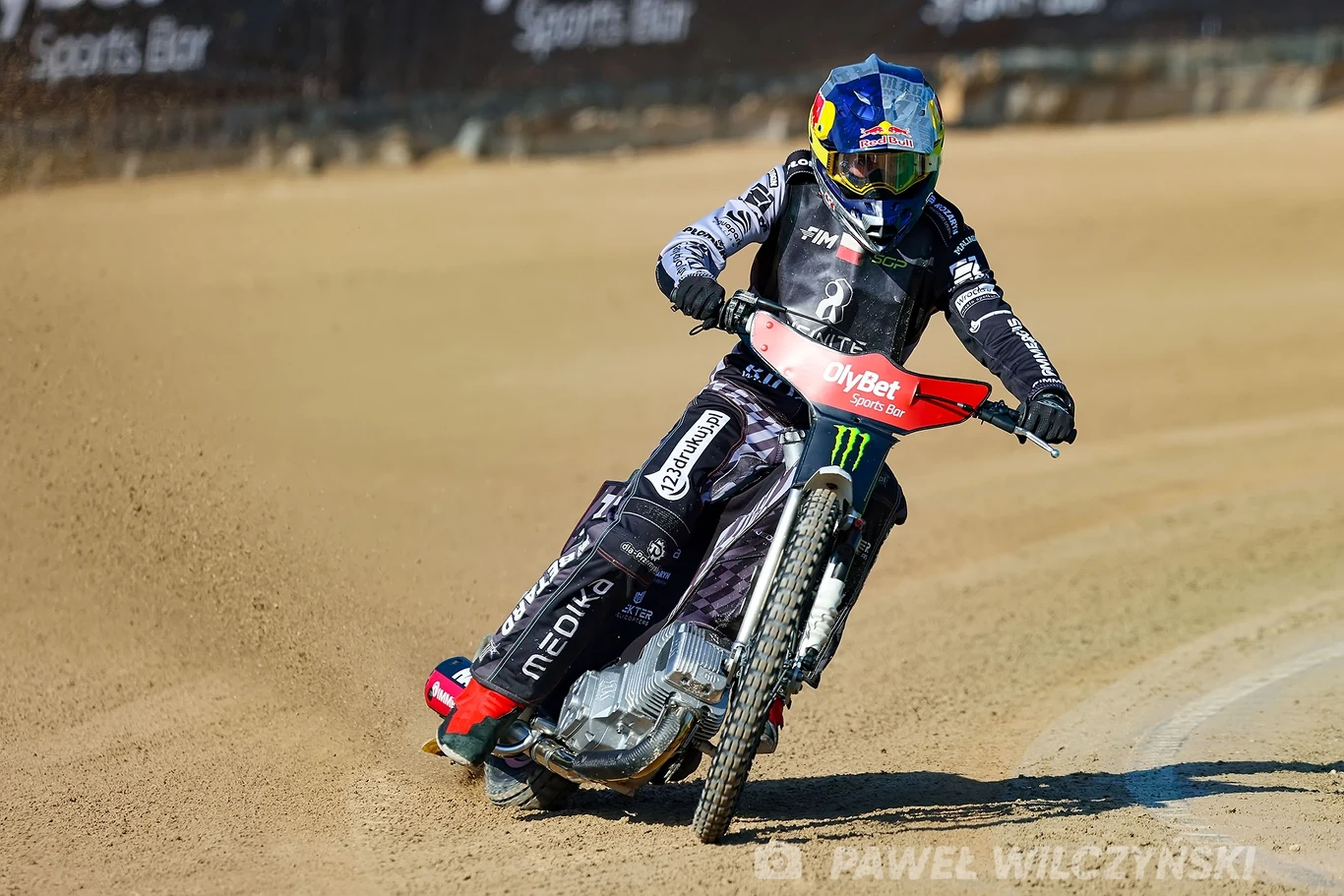 Maciej Janowski. Trening przed Grand Prix w Rydze.