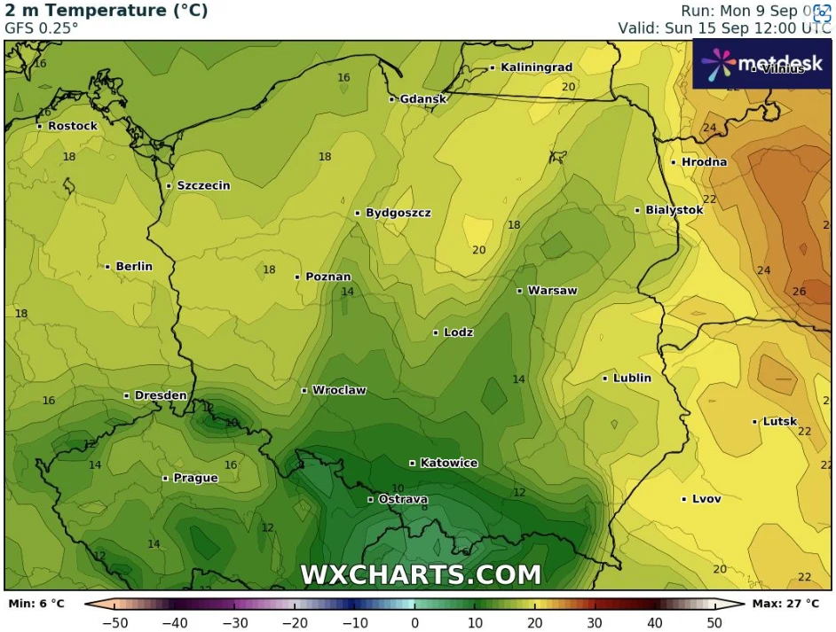 Pod koniec tygodnia ochłodzenie będzie odczuwalne w całym kraju, a temperatury nie przekroczą 22 stopni Celsjusza Pod koniec tygodnia ochłodzenie będzie odczuwalne w całym kraju, a temperatury nie przekroczą 22 stopni Celsjusza