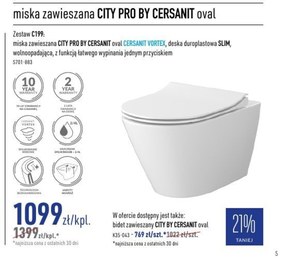 Miska wisząca wc Cersanit niska cena