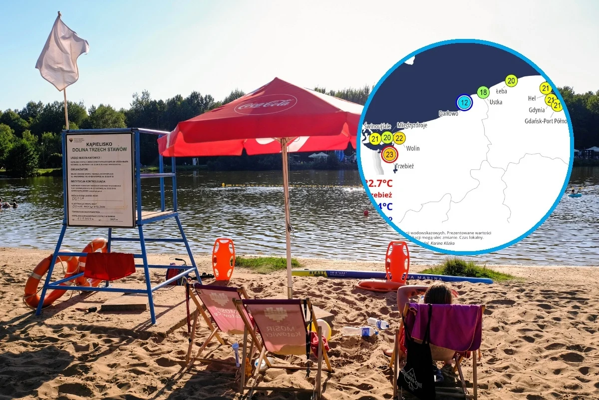 W niektórych miejscach nad morzem woda wciąż ma powyżej 20 stopni. Najchłodniejsza jest w Darłowie, gdzie zanotowano jedynie 12 stopni Celsjusza W niektórych miejscach nad morzem woda wciąż ma powyżej 20 stopni. Najchłodniejsza jest w Darłowie, gdzie zanotowano jedynie 12 stopni Celsjusza