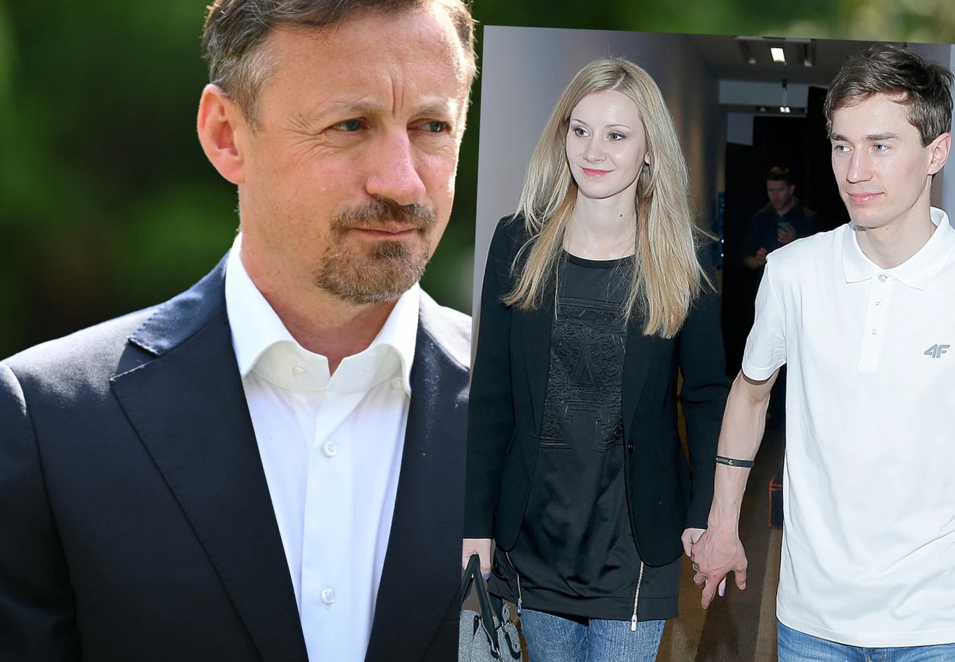 Adam Małysz i Kamil Stoch z żoną Ewą Adam Małysz i Kamil Stoch z żoną Ewą