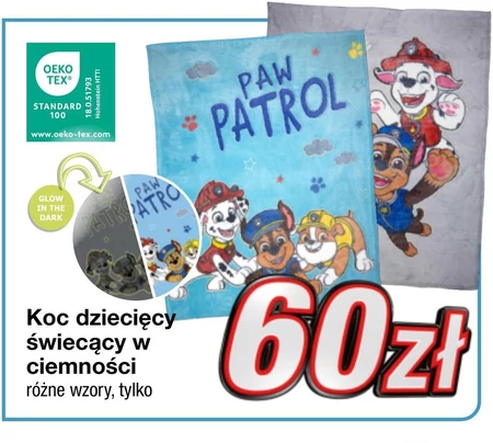 Koc dziecięcy Paw Patrol