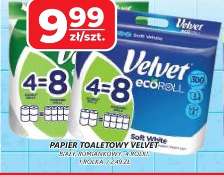 Velvet ecoRoll Soft White Papier toaletowy 4 rolki