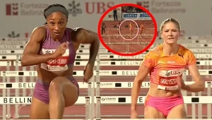 Pia Skrzyszowska w Bellinzonie przewróciła już pierwszy płotek. A i tak finiszowała na czwartym miejscu