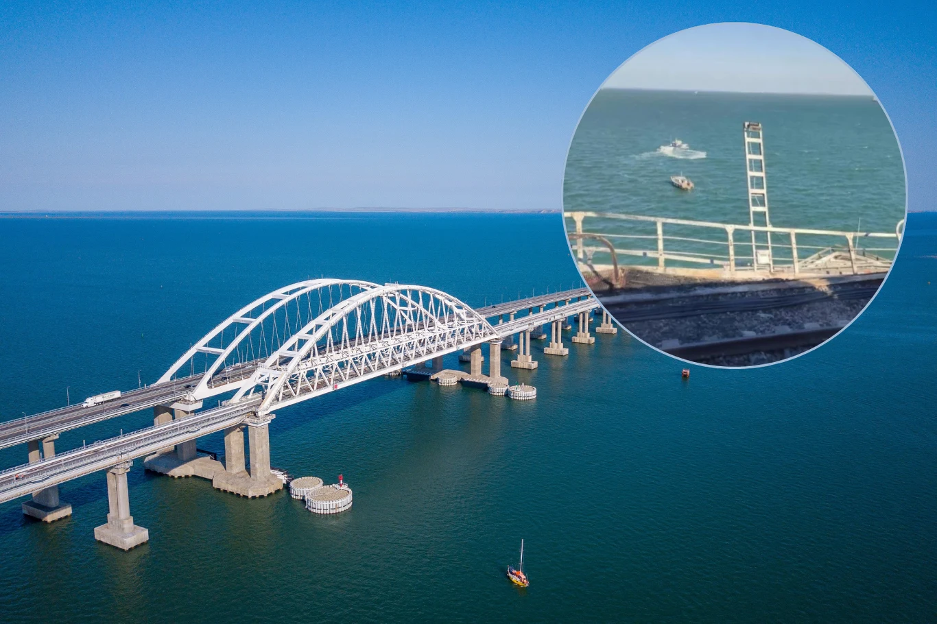 Ukraińcy partyzanci poinformowali, że Most Kerczeński jest w opłakanym stanie Ukraińcy partyzanci poinformowali, że Most Kerczeński jest w opłakanym stanie