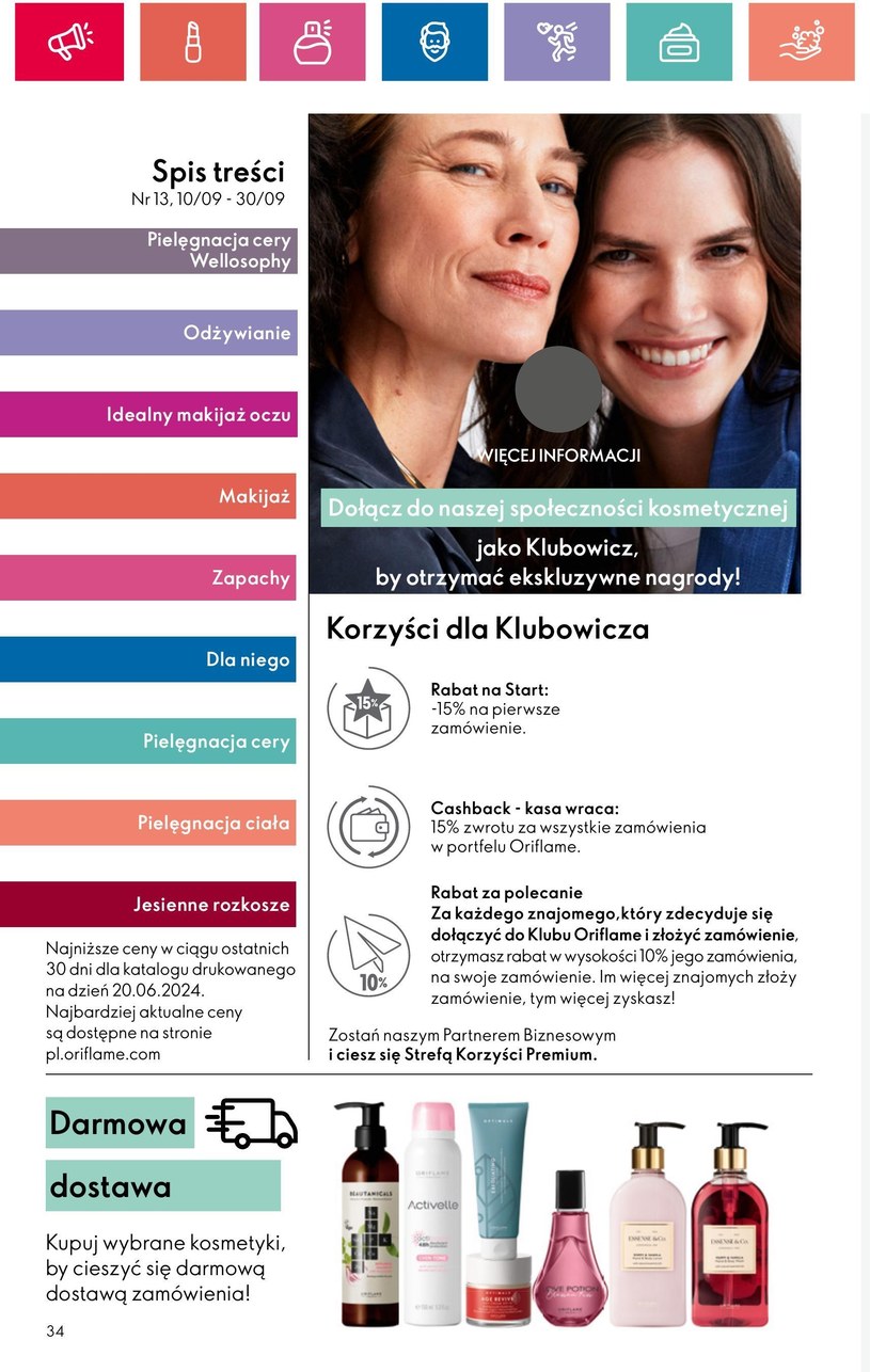 Gazetka: Oriflame - piękno dobrego samopoczucia - strona 34