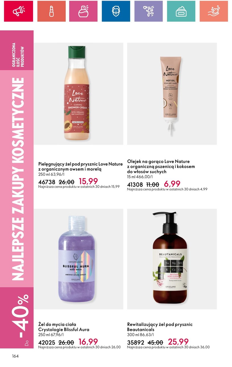 Gazetka: Oriflame - piękno dobrego samopoczucia - strona 164