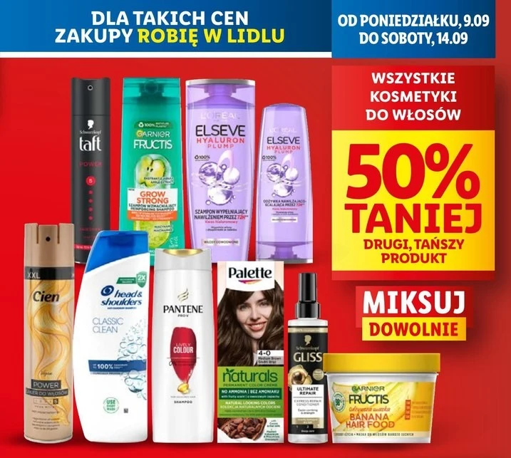 Kosmetyki do włosów taniej w Lidlu! 