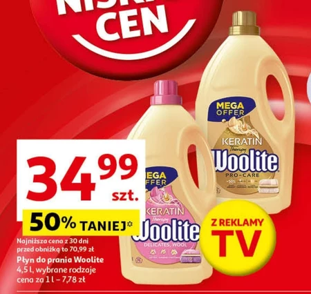 Woolite Keratin Therapy Płyn do prania do kolorów 4,5 l (75 prań)
