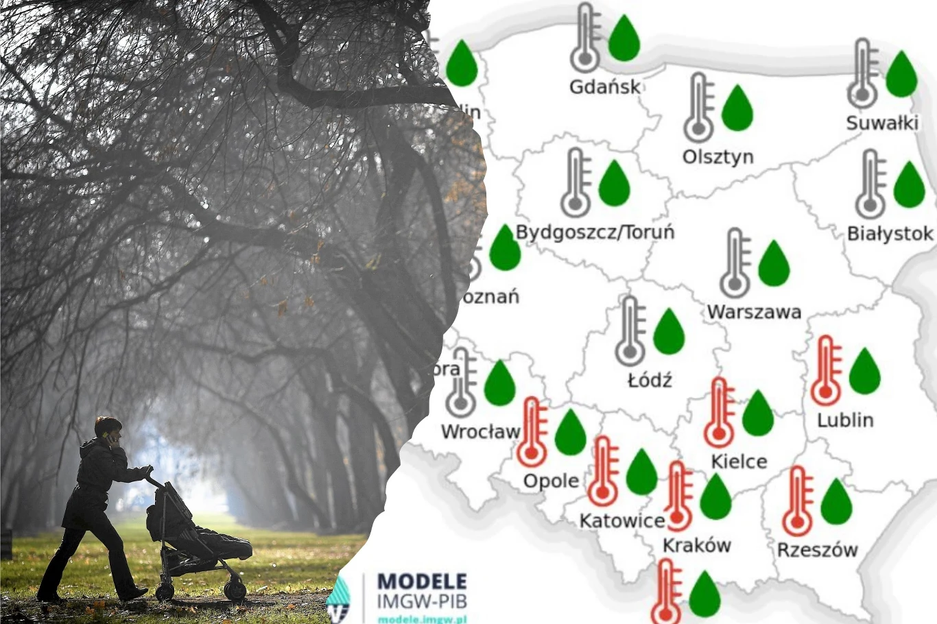 Z prognozy długoterminowej IMGW wynika, że jesienią i na początku zimy w wielu miejscach kraju opadów będzie więcej niż zwykle. W wielu miejscach temperatury będą też wyższe od średniej Z prognozy długoterminowej IMGW wynika, że jesienią i na początku zimy w wielu miejscach kraju opadów będzie więcej niż zwykle. W wielu miejscach temperatury będą też wyższe od średniej