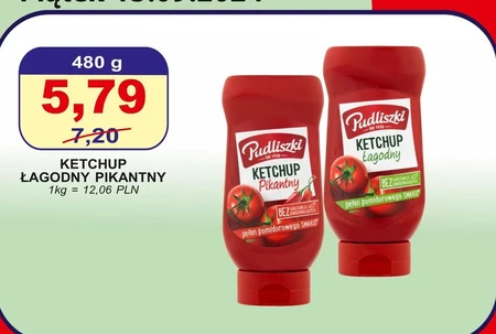 Pudliszki Ketchup łagodny premium 470 g