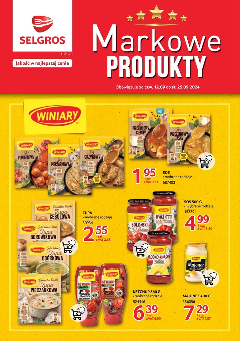 Gazetka promocyjna Selgros Cash&Carry - ważna od 12. 09. 2024 do 25. 09. 2024