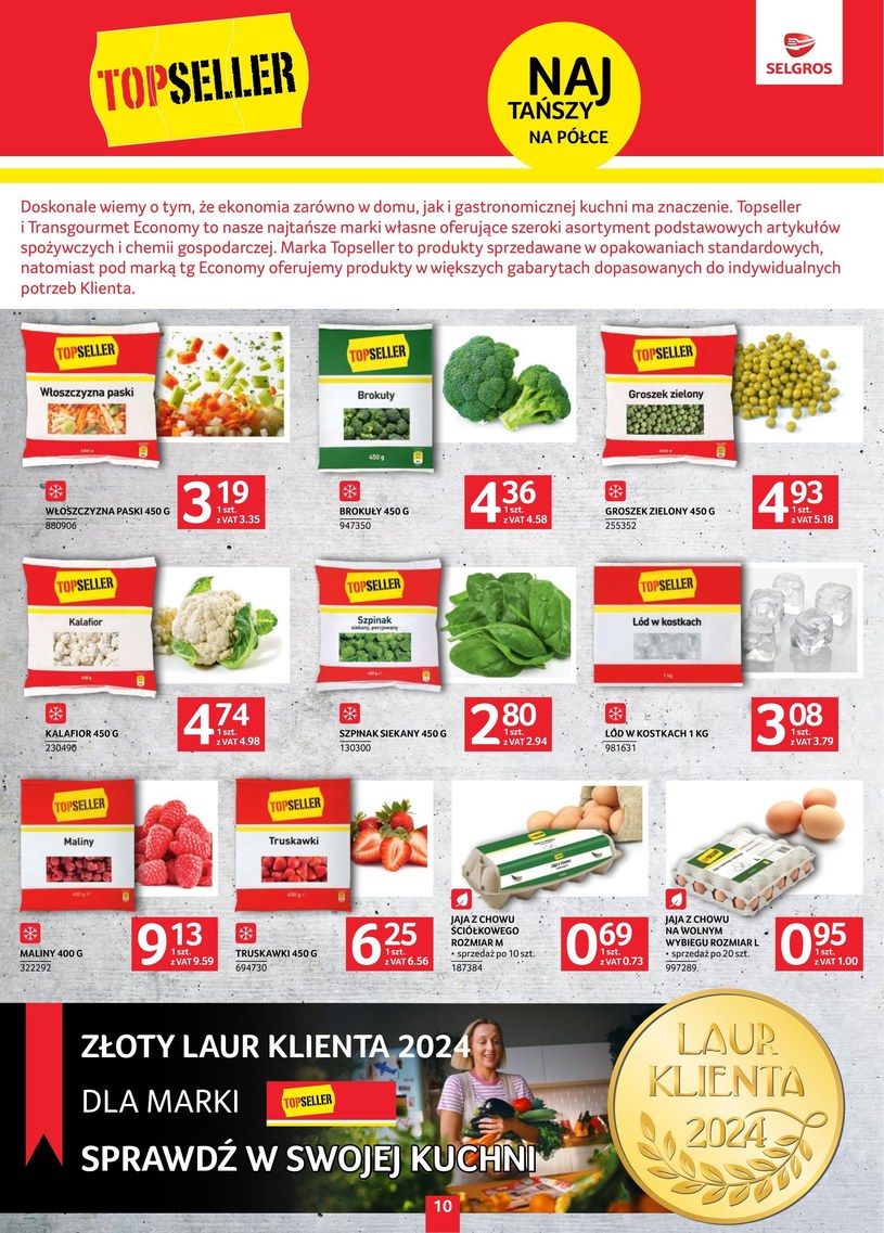 Gazetka: Oferta spożywcza w Selgros (bez alkoholu) - strona 10