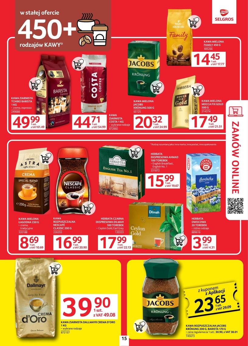 Gazetka: Oferta spożywcza w Selgros (bez alkoholu) - strona 15