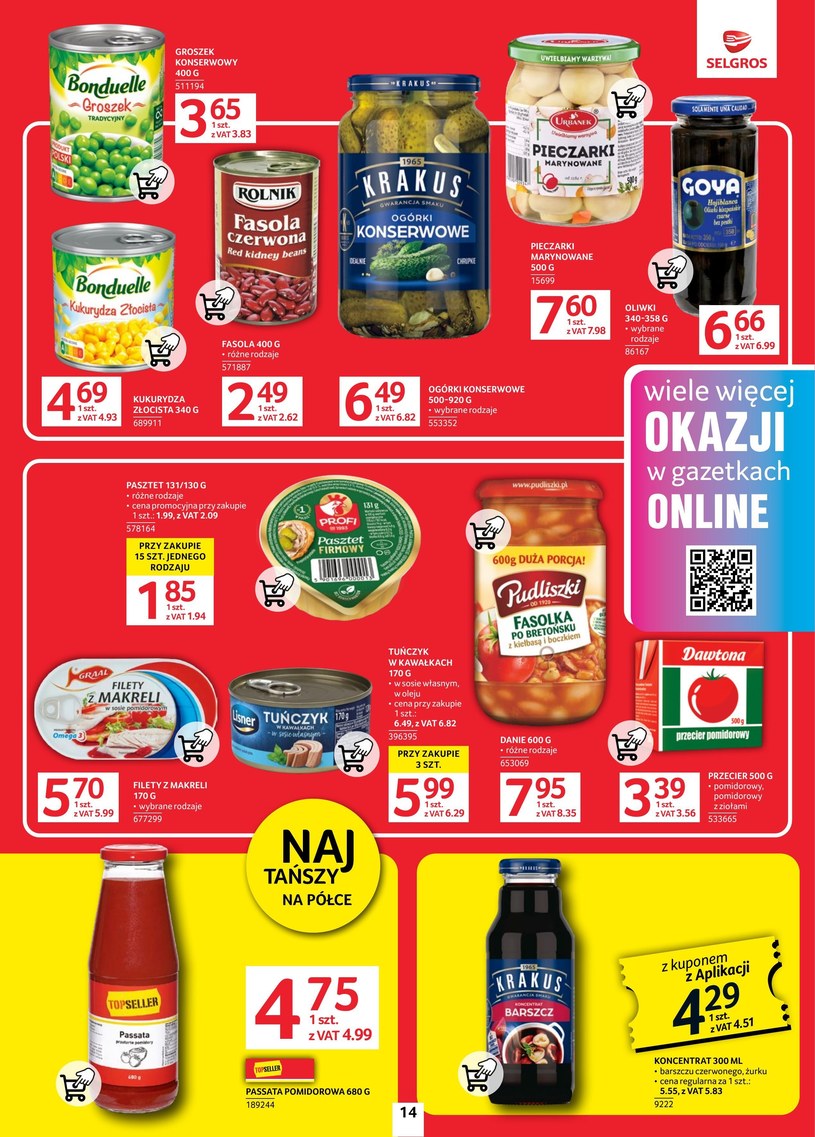 Gazetka: Oferta spożywcza w Selgros (bez alkoholu) - strona 14