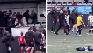 Dantejskie sceny na... meczu 10-latków. Pięści poszły w ruch, wszystko nagrano