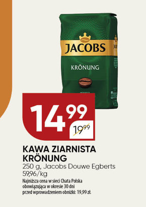 Jacobs Krönung Kawa mielona 250 g niska cena