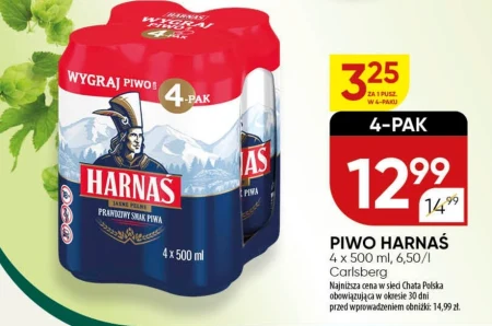 Harnaś Piwo jasne pełne 4 x 500 ml