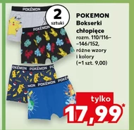 Bokserki chłopięce Pokemon