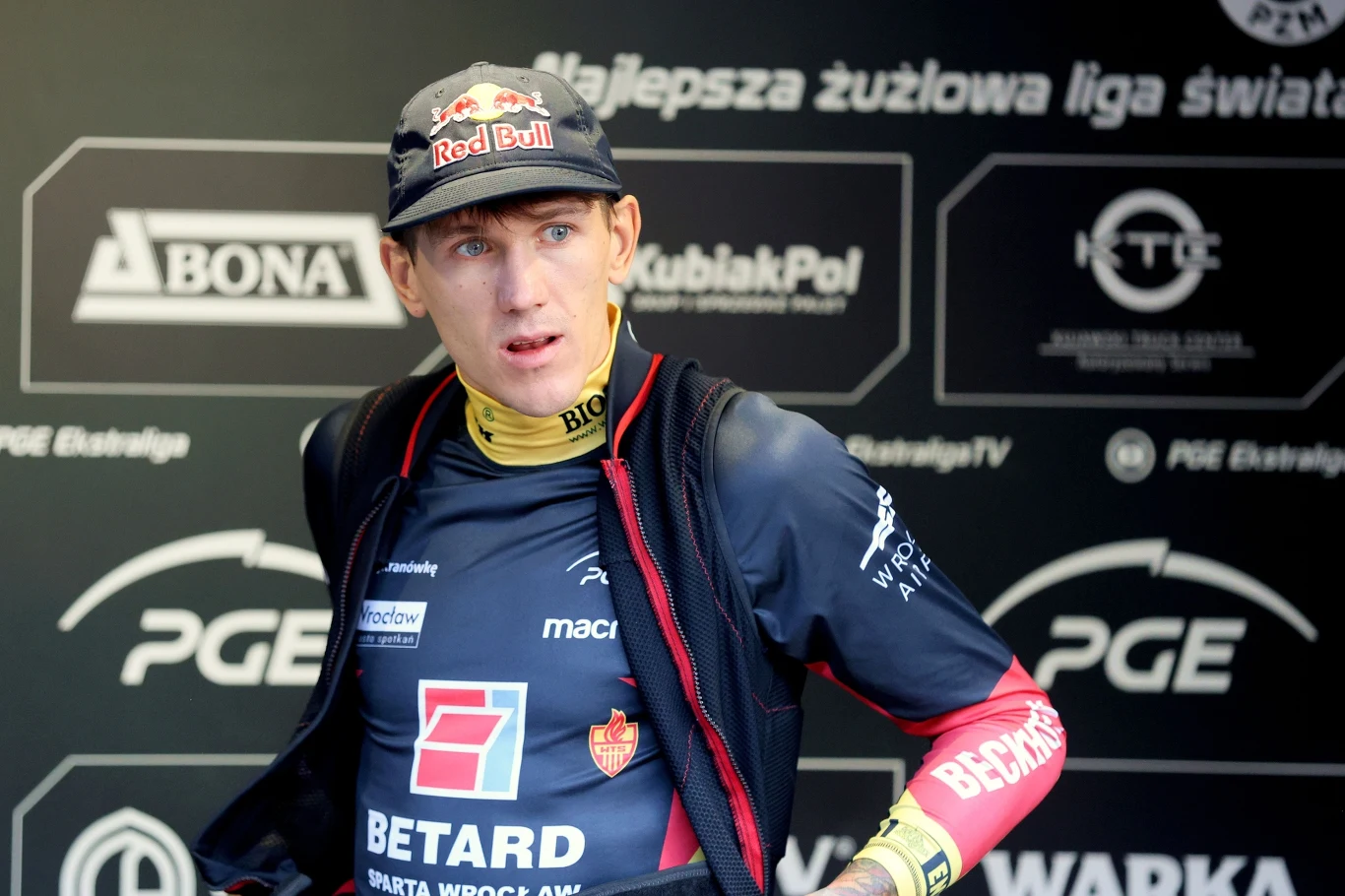 Maciej Janowski w barwach Sparty Wrocław.