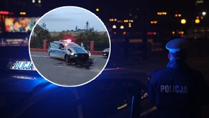 Staranował dwa radiowozy. Trwa obława za kierowcą bmw