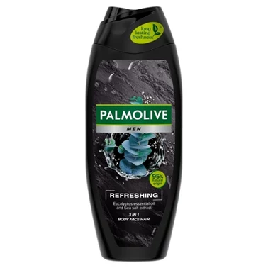 Palmolive MEN Refreshing odświeżający żel pod prysznic dla mężczyzn 3w1 eukaliptus sól morska 500ml - 0