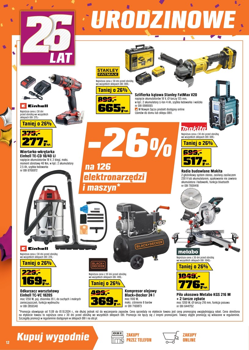 Gazetka: OBI - urodzinowe superoferty - strona 12