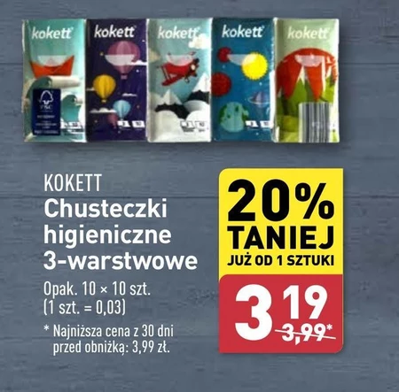 Chusteczki higieniczne Kokett