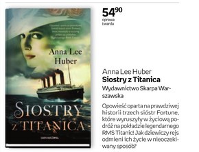 Siostry z Titanica Anna Lee Huber niska cena