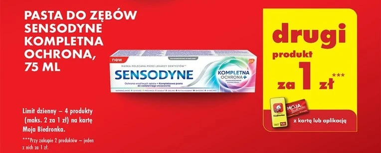 Pasta do zębów Sensodyne za złotówkę Pasta do zębów Sensodyne za złotówkę