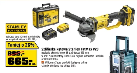 Кутова шліфувальна машина Stanley