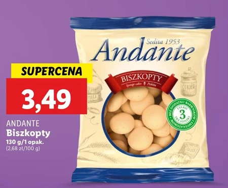 Andante Biszkopty 130 g