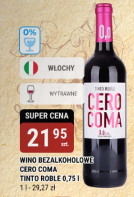 Wino bezalkoholowe Coma