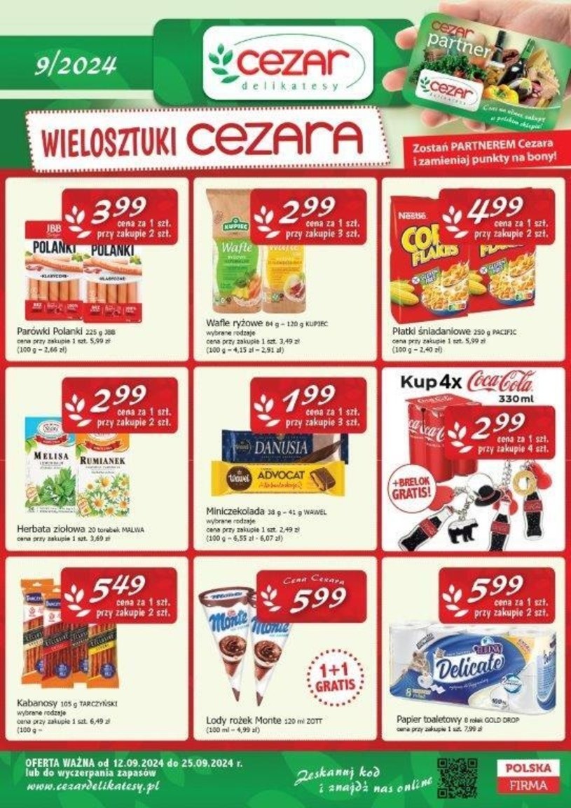 Gazetka promocyjna Delikatesy CEZAR - wygasła 11 dni temu