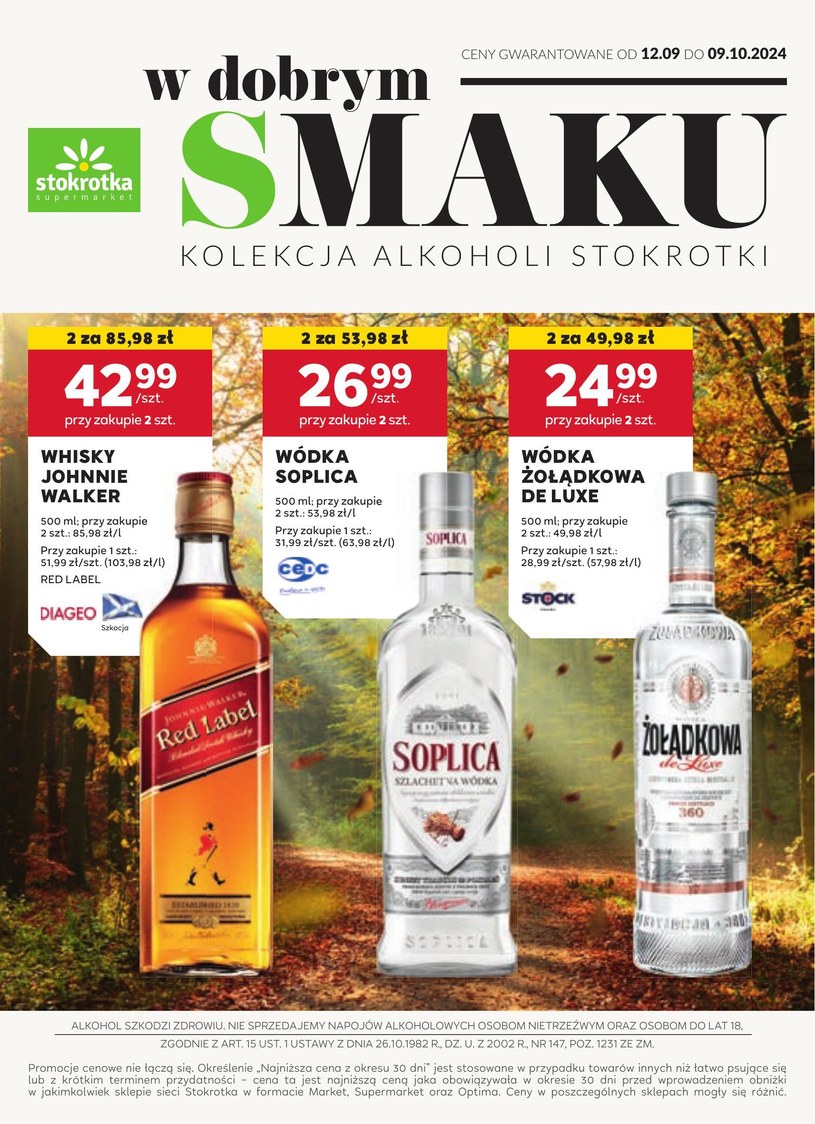 Gazetka promocyjna Stokrotka Supermarket - ważna od 12. 09. 2024 do 09. 10. 2024