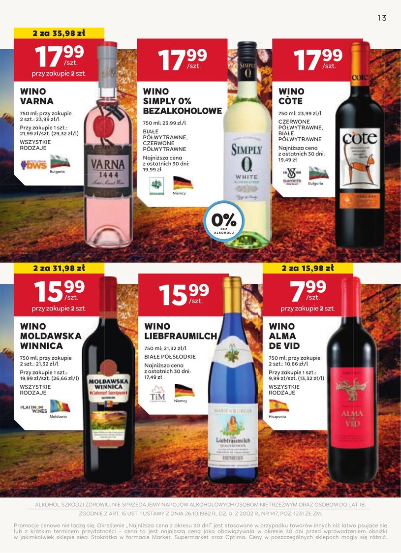 Gazetka: Katalog alkoholi w Stokrotce Supermarket  - strona 13