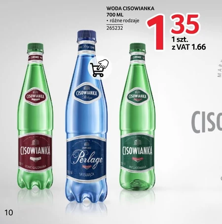Cisowianka Perlage Naturalna woda mineralna musująca niskosodowa 700 ml