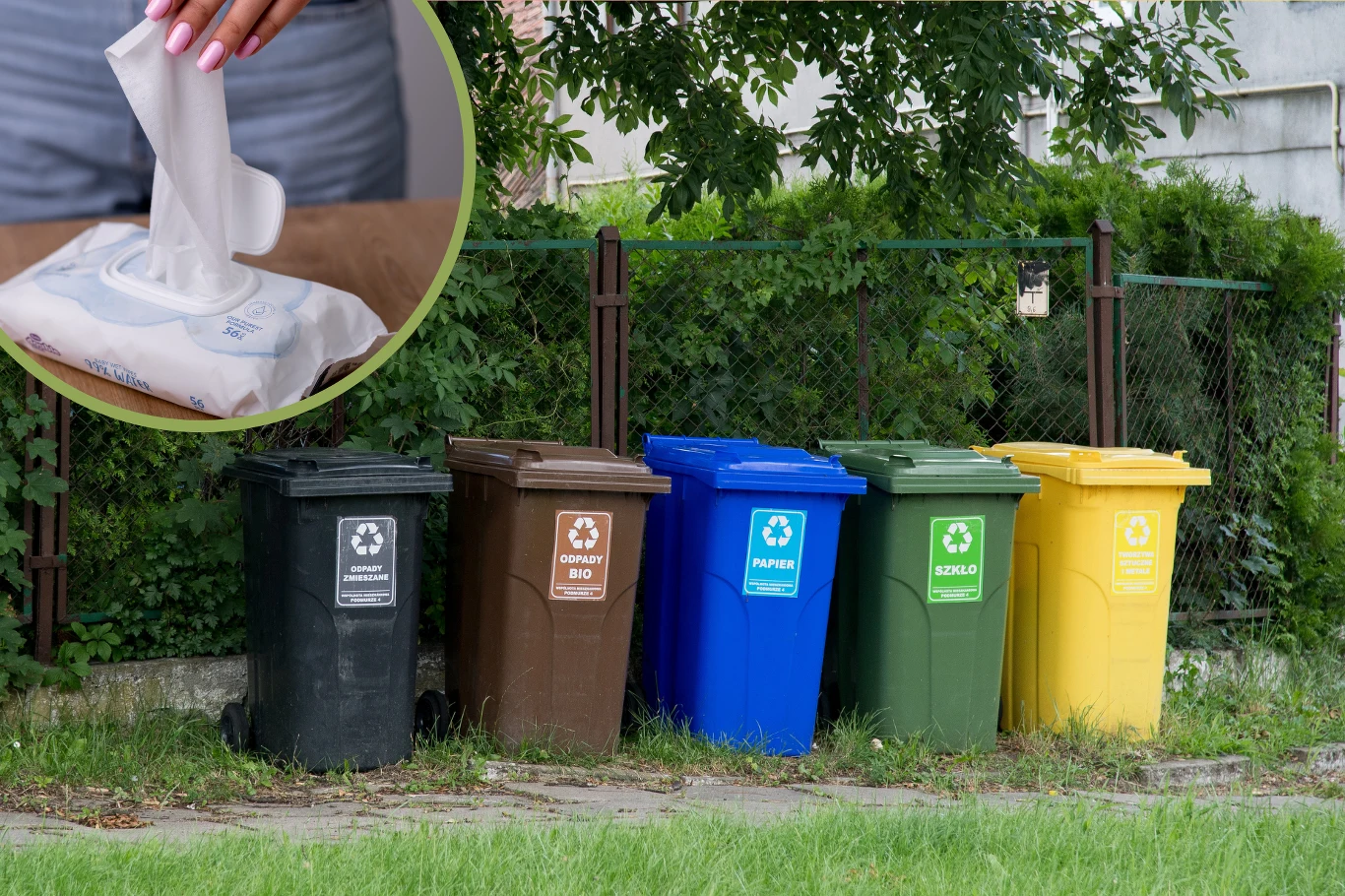 Gdzie wyrzucać chusteczki nawilżane?