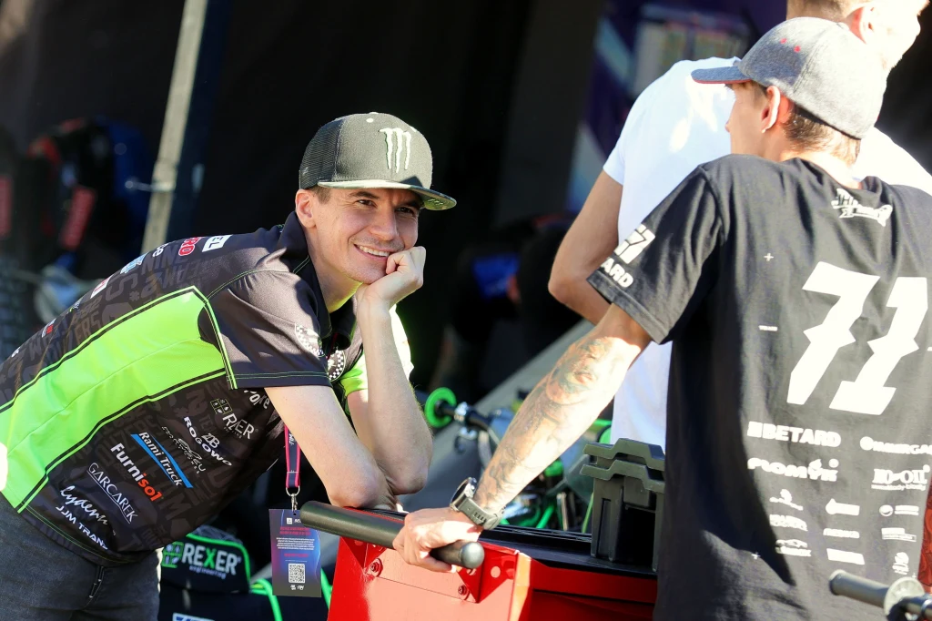 Patryk Dudek i Maciej Janowski w IMP na żużlu. Patryk Dudek i Maciej Janowski w IMP na żużlu.