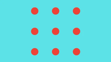 Zagadka z kropkami. Dasz radę je połączyć 4 kreskami?