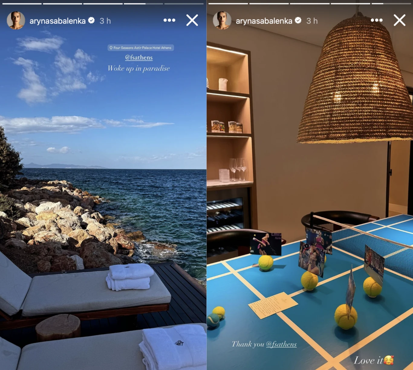 Aryna Sabalenka poleciała na wakacje do Grecji Aryna Sabalenka poleciała na wakacje do Grecji