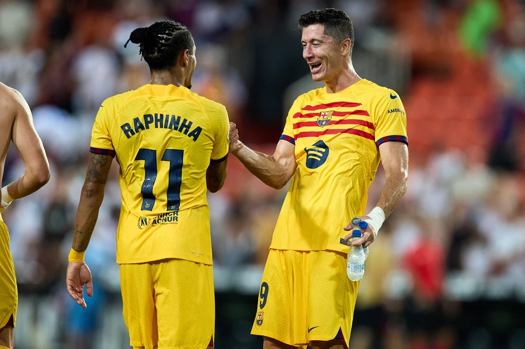 Robert Lewandowski i Raphinha w FC Barcelona Robert Lewandowski i Raphinha w FC Barcelona