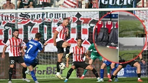 Piłkarze Cracovii podczas meczu z Górnikiem Zabrze