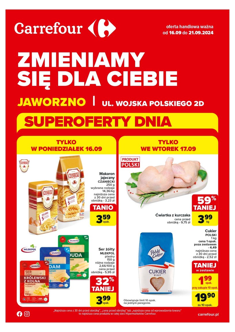 Gazetka: Zmieniamy się dla Ciebie! - Carrefour Jaworzno - strona 1