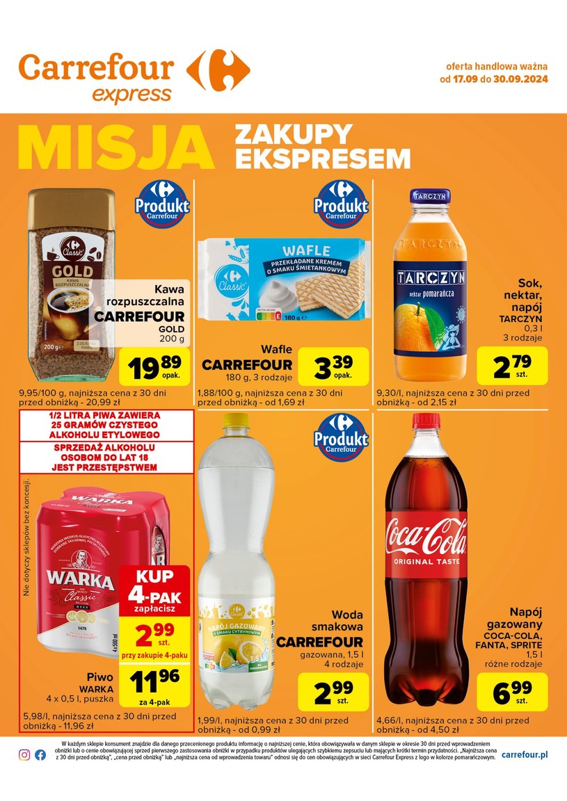 Gazetka promocyjna Carrefour Express - ważna od 17. 09. 2024 do 30. 09. 2024