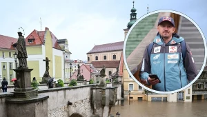 Dramatyczna sytuacja w Kłodzku. W ramce Adam Małysz